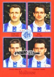 Sticker Jean-Luc Gauthier / Eric Colling / David Rinçon / Laurent David - FOOT 1996-1997 n. 347 - Panini