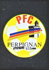Sticker Écusson de Perpignan - FOOT 1996-1997 - Panini