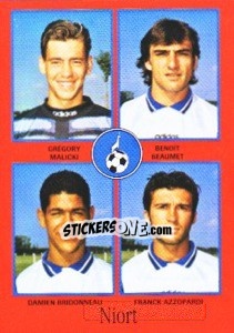 Figurina Grégory Malicki / Benoît Beaumet / Damien Bridonneau / Franck Azzopardi - FOOT 1996-1997 - Panini