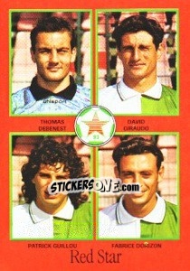 Figurina Thomas Debenest / David Giraudo / Patrick Guillou / Fabrice Dorizon - FOOT 1996-1997 n. 358 - Panini