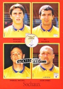 Sticker Maxence Flachez / Ali Bouafia / Samuel Michel / Igor Panic - FOOT 1996-1997 n. 372 - Panini