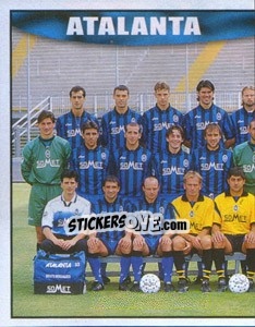 Cromo Atalanta team (left) - Calcio 1997-1998 - Merlin