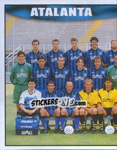 Sticker Atalanta team (left) - Calcio 1997-1998 n. 6 - Merlin