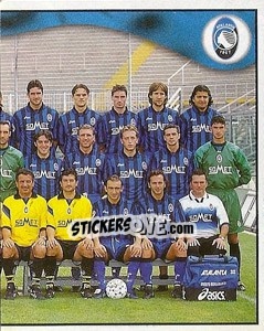 Cromo Atalanta team (right) - Calcio 1997-1998 - Merlin