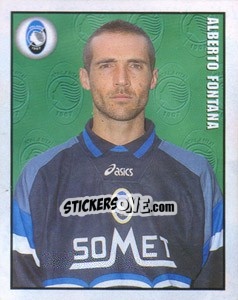 Figurina Alberto Fontana - Calcio 1997-1998 - Merlin