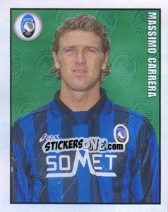 Figurina Massimo Carrera - Calcio 1997-1998 - Merlin