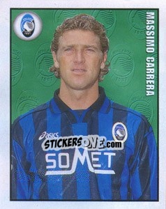 Sticker Massimo Carrera - Calcio 1997-1998 n. 11 - Merlin