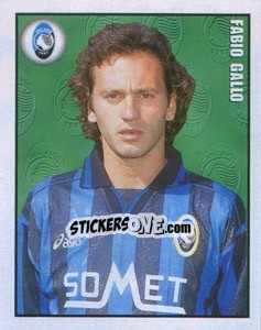 Figurina Fabio Gallo - Calcio 1997-1998 - Merlin
