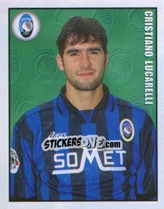 Figurina Cristiano Lucarelli - Calcio 1997-1998 - Merlin