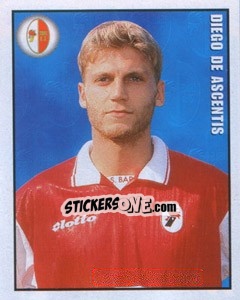 Sticker Diego de Ascentis - Calcio 1997-1998 - Merlin