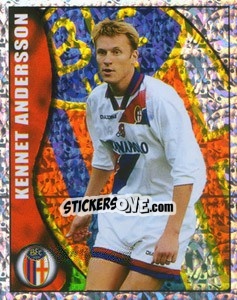 Figurina Kennet Andersson - Calcio 1997-1998 - Merlin