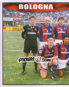 Figurina Bologna team (left) - Calcio 1997-1998 - Merlin