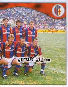 Figurina Bologna team (right) - Calcio 1997-1998 - Merlin