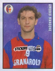 Figurina Amedeo Mangone - Calcio 1997-1998 - Merlin