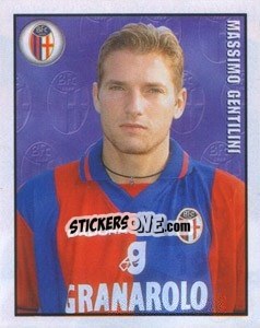 Sticker Massimo Gentilini - Calcio 1997-1998 n. 64 - Merlin