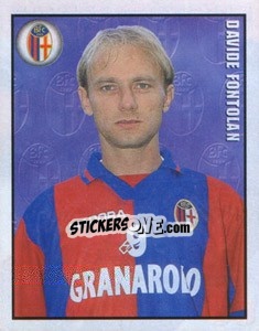 Sticker Davide Fontolan - Calcio 1997-1998 n. 69 - Merlin