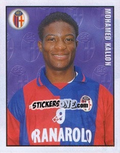 Sticker Mohamed Kallon - Calcio 1997-1998 n. 71 - Merlin