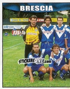 Figurina Brescia team (left) - Calcio 1997-1998 - Merlin
