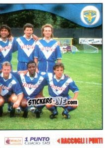 Figurina Brescia team (right) - Calcio 1997-1998 - Merlin