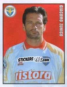 Sticker Giacomo Zunico - Calcio 1997-1998 - Merlin