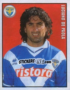 Sticker Luciano De Paola - Calcio 1997-1998 n. 83 - Merlin