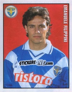 Figurina Emanuele Filippini - Calcio 1997-1998 - Merlin