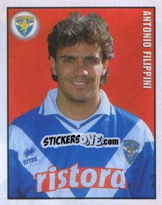 Sticker Antonio Filippini - Calcio 1997-1998 n. 87 - Merlin