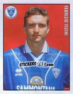 Sticker Fabrizio Ficini - Calcio 1997-1998 n. 111 - Merlin
