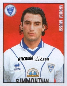 Figurina Andrea Mussi - Calcio 1997-1998 - Merlin