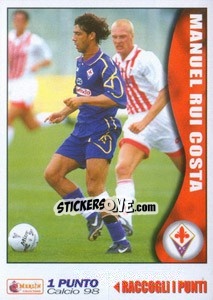 Sticker Rui Costa - Calcio 1997-1998 n. 119 - Merlin