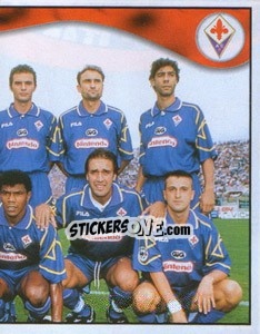 Figurina Fiorentina team (right) - Calcio 1997-1998 - Merlin