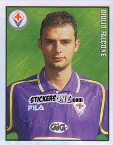 Figurina Giulio Falcone - Calcio 1997-1998 - Merlin