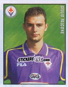 Sticker Giulio Falcone - Calcio 1997-1998 n. 124 - Merlin