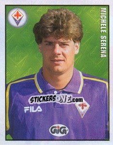 Sticker Michele Serena - Calcio 1997-1998 n. 129 - Merlin