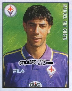 Sticker Rui Costa - Calcio 1997-1998 n. 132 - Merlin