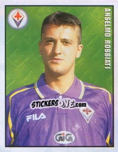Sticker Anselmo Robbiati - Calcio 1997-1998 - Merlin