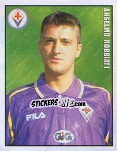 Sticker Anselmo Robbiati - Calcio 1997-1998 n. 139 - Merlin