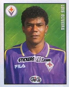 Sticker Luis Oliveira - Calcio 1997-1998 n. 140 - Merlin