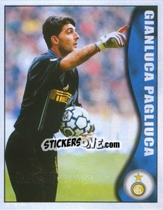 Sticker Gianluca Pagliuca - Calcio 1997-1998 n. 142 - Merlin