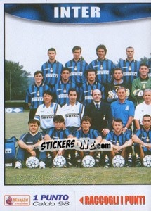 Cromo Inter team (left) - Calcio 1997-1998 - Merlin