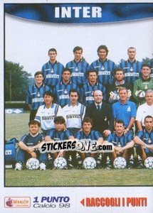Sticker Inter team (left) - Calcio 1997-1998 n. 144 - Merlin