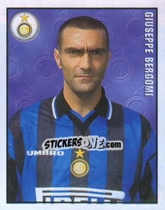 Figurina Giuseppe Bergomi - Calcio 1997-1998 - Merlin