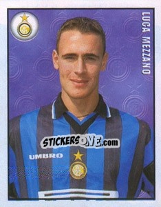 Figurina Luca Mezzano - Calcio 1997-1998 - Merlin