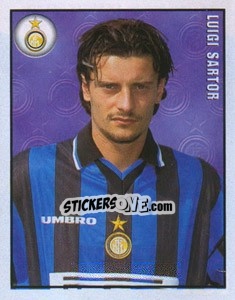 Figurina Luigi Sartor - Calcio 1997-1998 - Merlin