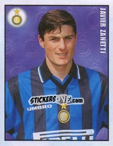 Sticker Javier Zanetti - Calcio 1997-1998 n. 152 - Merlin
