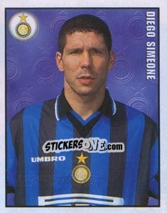 Figurina Diego Simeone - Calcio 1997-1998 - Merlin