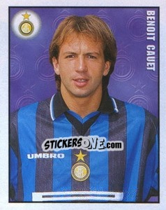 Figurina Benoit Cauet - Calcio 1997-1998 - Merlin