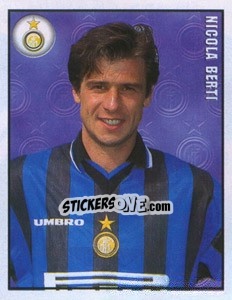 Sticker Nicola Berti - Calcio 1997-1998 - Merlin
