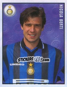 Sticker Nicola Berti - Calcio 1997-1998 n. 159 - Merlin
