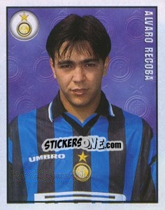 Figurina Alvaro Recoba - Calcio 1997-1998 - Merlin
